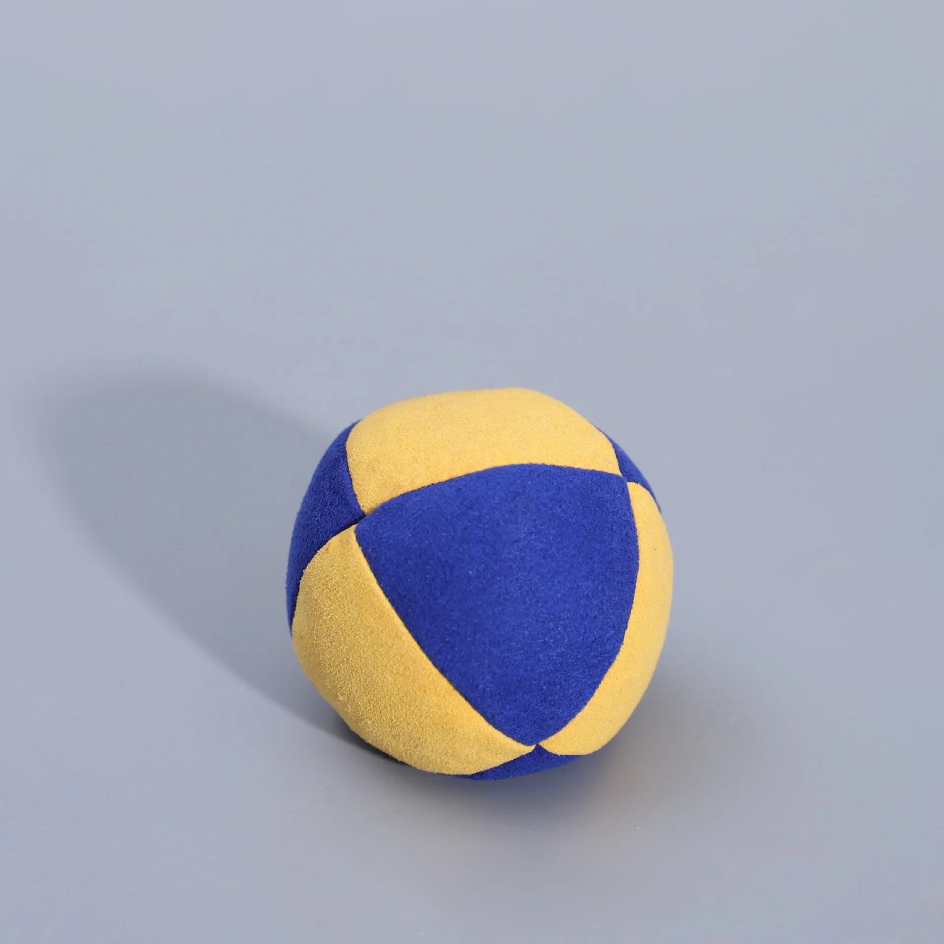 Hacky Sack Handmade of Synthetic Suede and Filled Custom Logo Colors Panels Fill Footbag