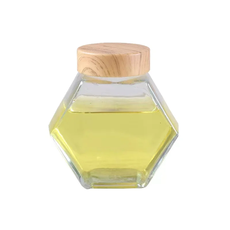 New Style Airtight Hexagon Honey Glass Bottles Food Storage Jam Jars With Screw Lid Customized Size Food Safe Mint Tins