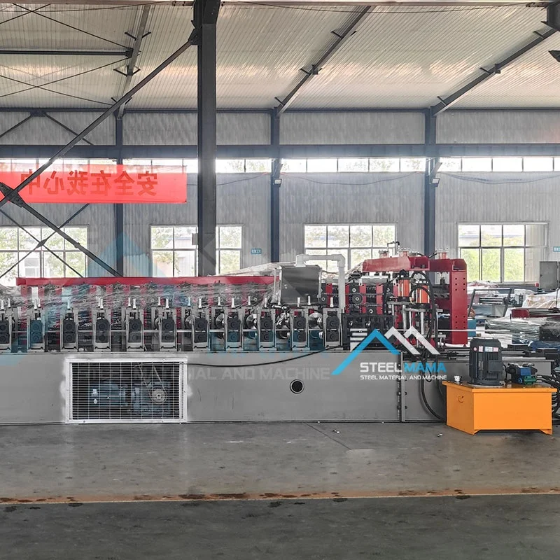 Factory Supply Full Automatic Color Steel Metal Double Row Stud Fence Panel Cold Roll Forming Machine
