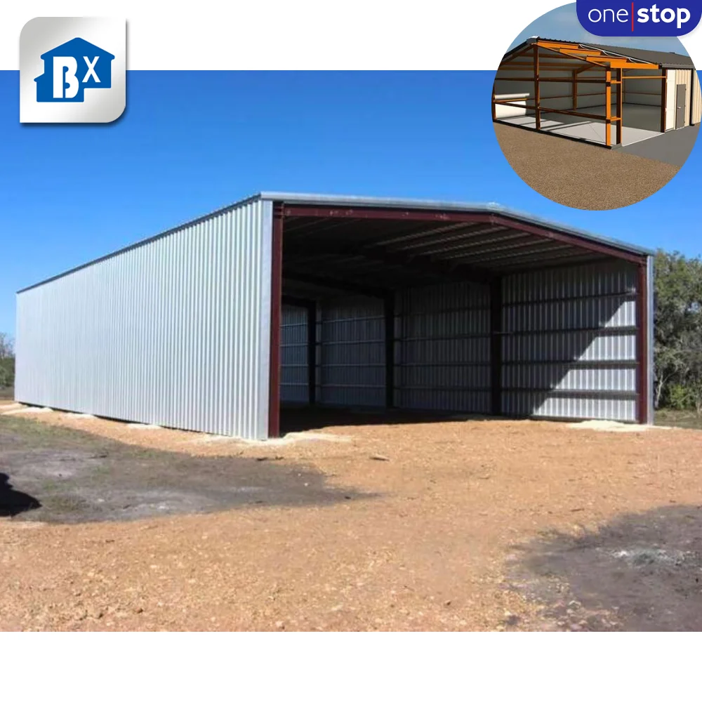 ONE-STOP Service 20x40 / 40x60 /50x100 Metal Building - Steel Structure 1000 Square Meter Warehouse Barn Building Prefabricated