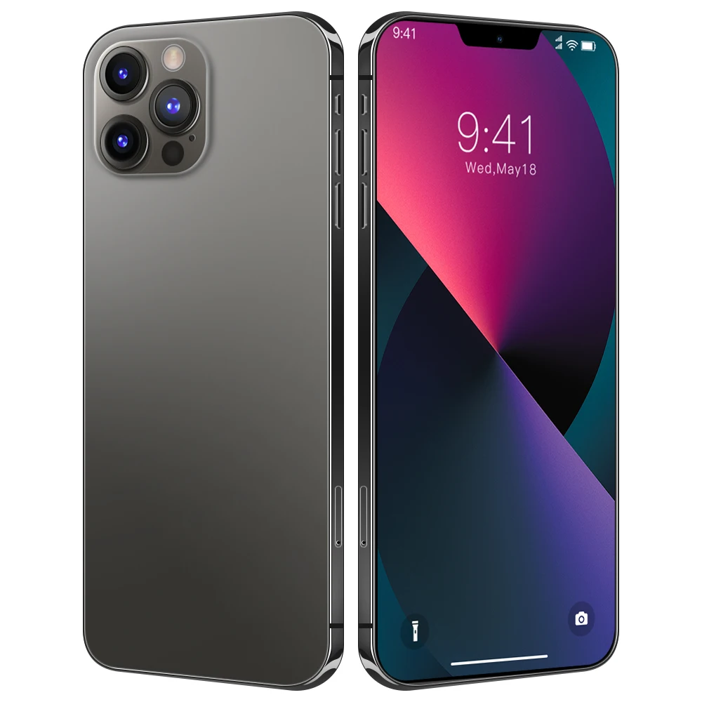 Смартфон i13 Pro MAX с большим экраном 12 Гб + 512 ГБ глобальная версия разблокированные сотовые телефоны двумя SIM-картами