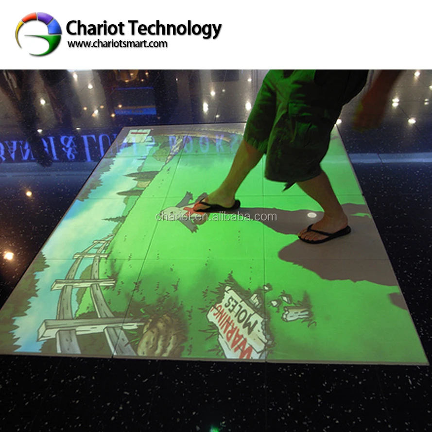 Chariot Tech basic version Interactive floor projector game system for kids center, school education, advertising display.