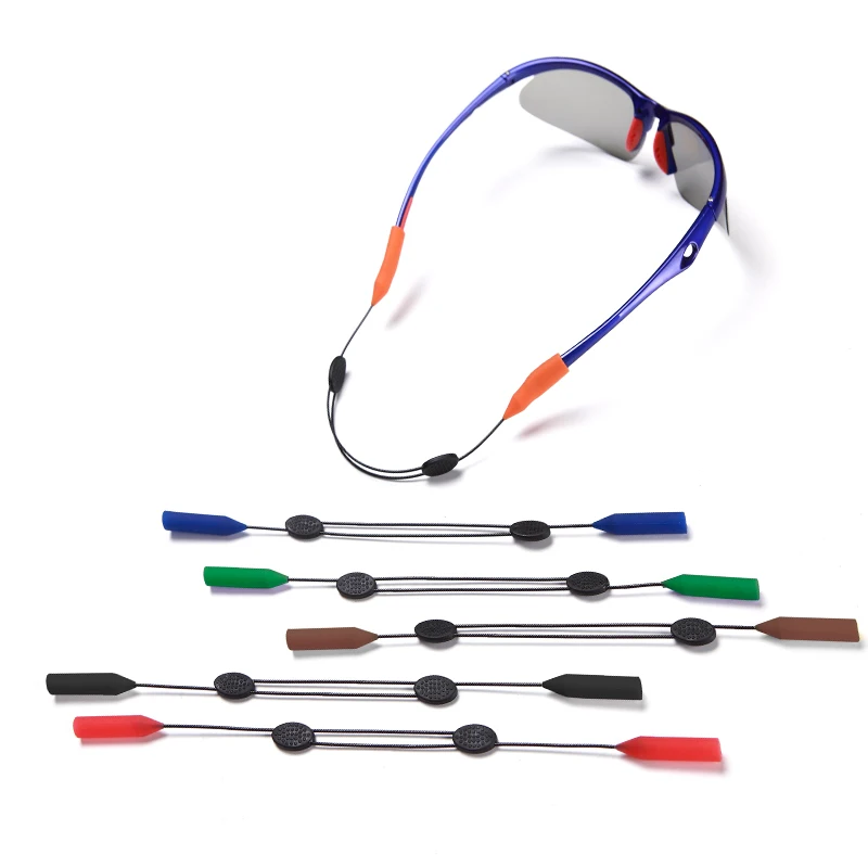 Colorful silicone glasses lanyard glasses rope steel wire cord glasses non-slip strap