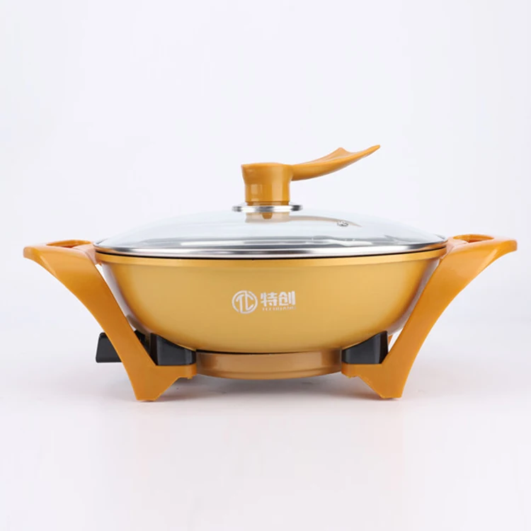
High Quality Oem Kitchen Small Appliances Nonstick Electric Round Grill Pot 