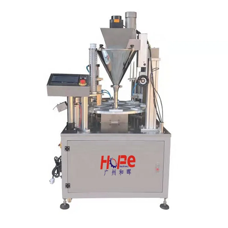 High Quality Automatic Tea Cocoa Powder Coffee Capsule Filling Sealing Machine With CE Certificated