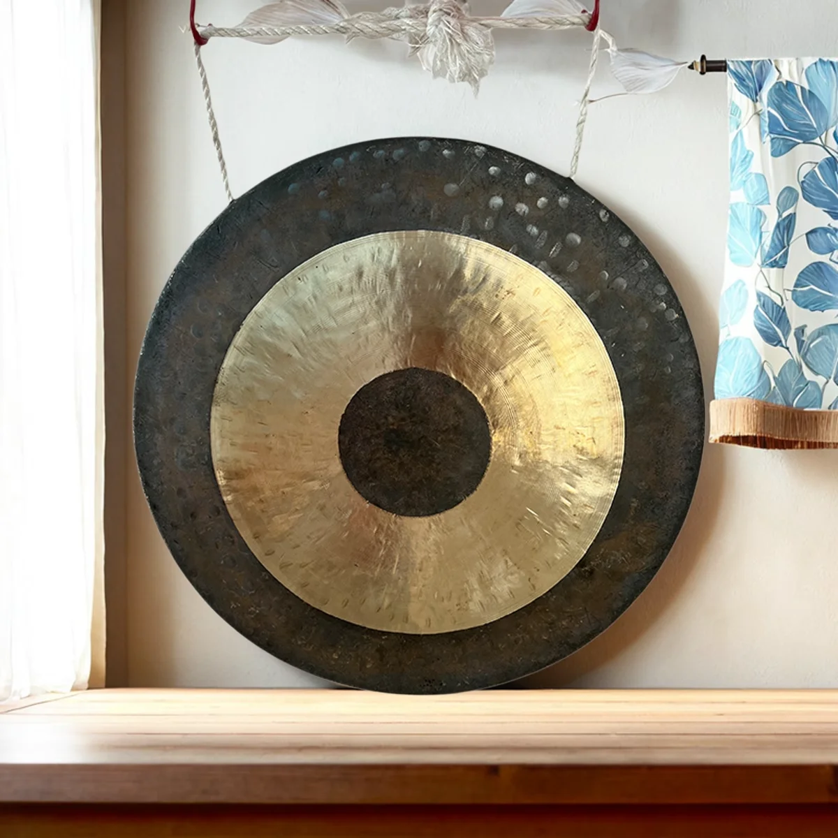 Chinese factory hot sales brass wind gong chau gong OEM bronze sound healing gongs