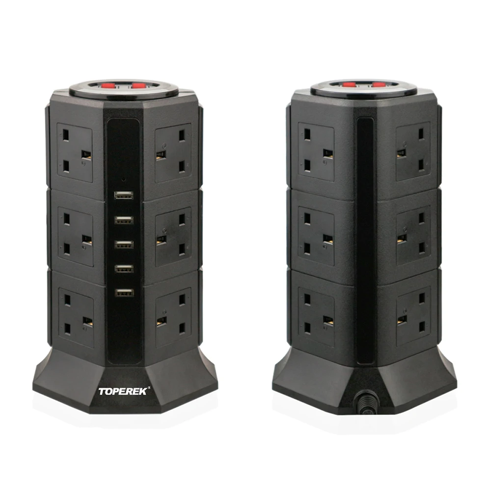 Электрическая настенная розетка с 4 usb-портами и выключателем