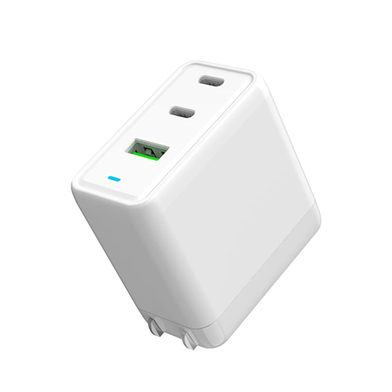 EU US KR Plug Three 3 Ports PD QC PPS USB A Type C Smart Cell Mobile Phone Quick 65 Watt Universal GAN 65W Charger Fast Charging