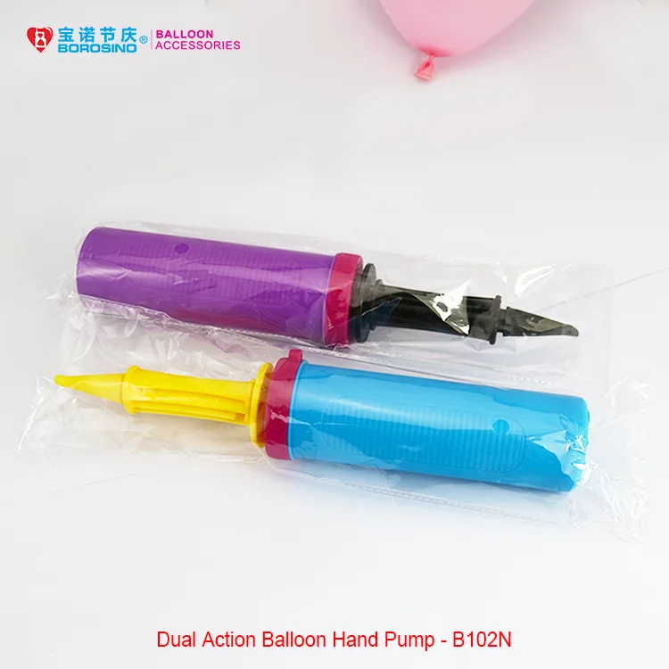 Wholesale B102 The Double Action Manual Borosino Balloon Hand Pump Used For Birthday Party Wedding Anniversary Decoration