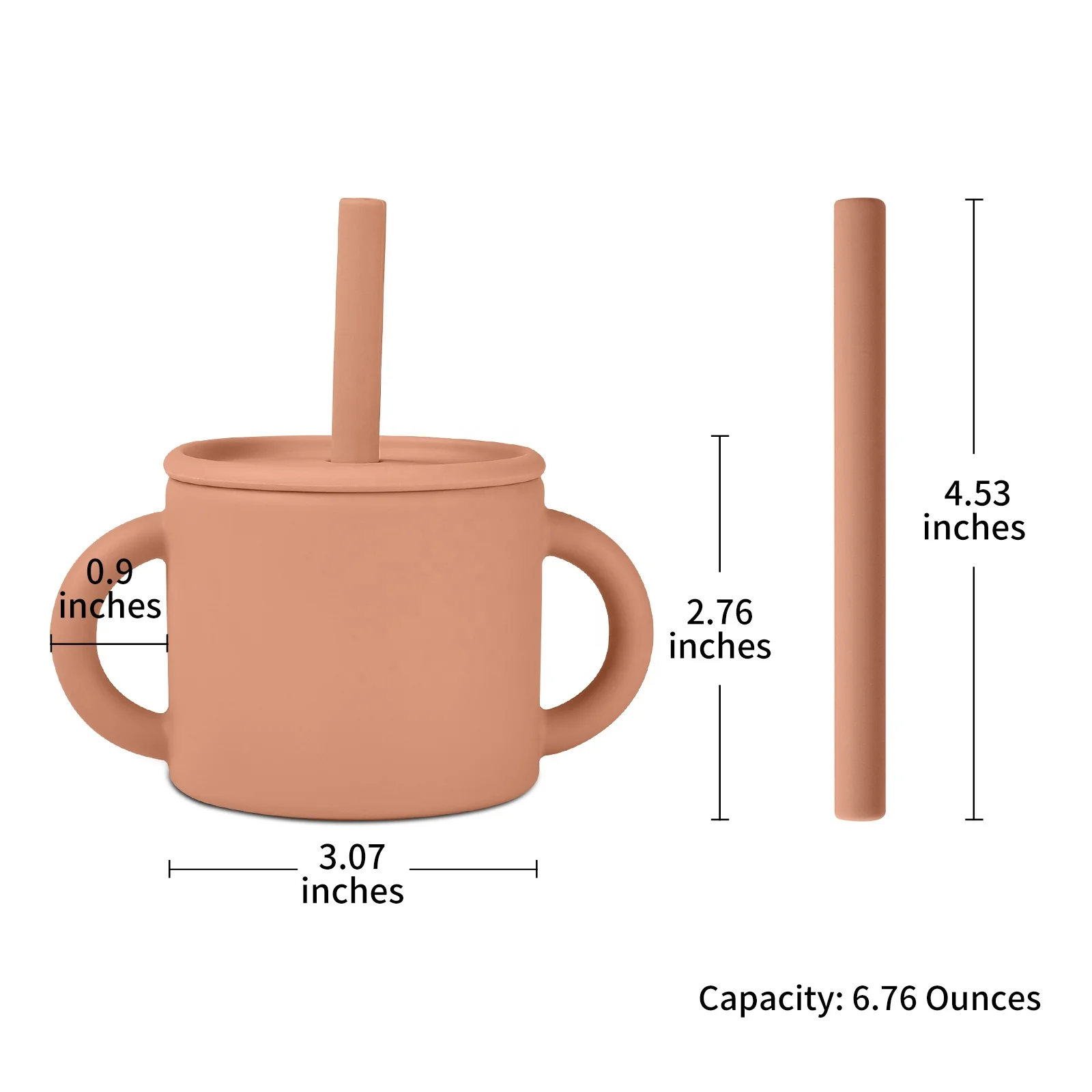 Kids Cup Baby Silicone Sippy Cup Little Kids Straw Cup Hot Sale Custom Eco Friendly Leak Proof BPA Free Recycled