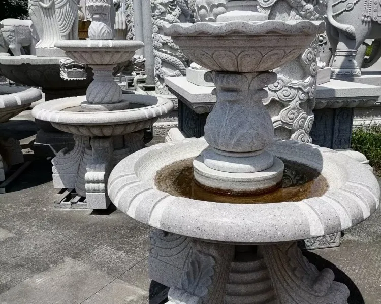 Уличный фонтан высокого качества, садовый мраморный фонтан из натурального камня