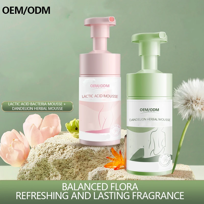 100% natural ingredients to protect health and balance PH value to reduce vaginal dryness and odor Feminine Cleansing Mousse