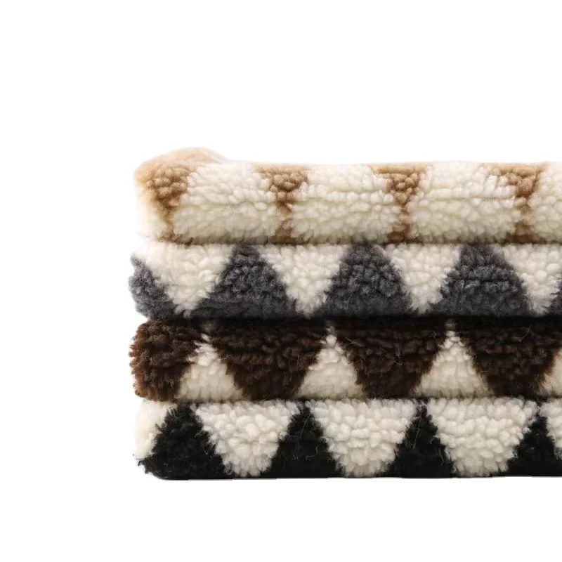 Cheaper High Quality Sherpa Fleece Fabric Fake Sheep Lamb Faux Fur Fabric
