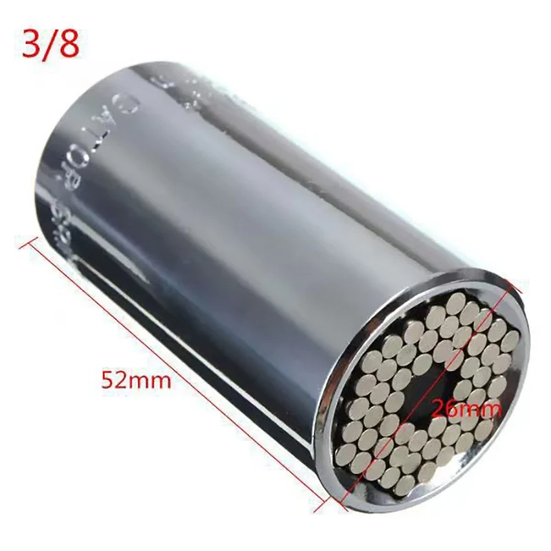 Wholesale Universal Socket 7mm-19mm Multi-Function Ratchet Wrench Power Drill Adapter Universal Socket Grip Tool