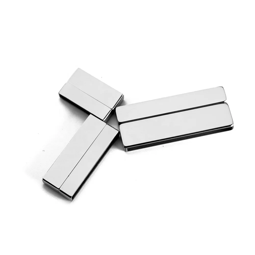 VEROMCA Wholesale Hole size 40*3mm Stainless Steel Flat clasp for Bracelet Making