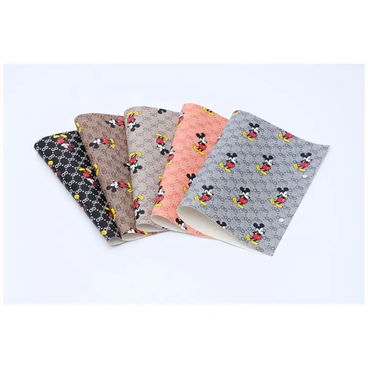 2022 China factory direct sale  synthetic leather fabric for women wallet bags