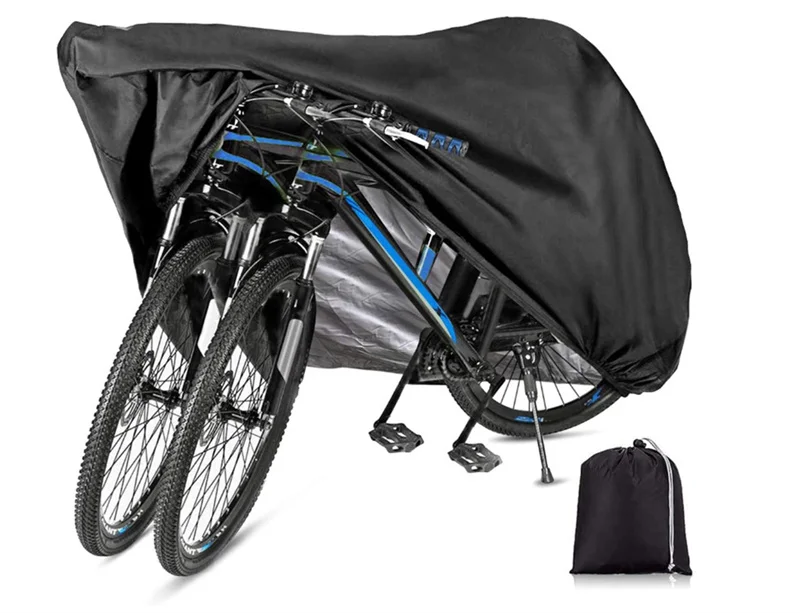 Amazon High Quality 210T 210D Bicycle Cover Bike Silver Polyester Rain Waterproof Sunscreen Dust UV