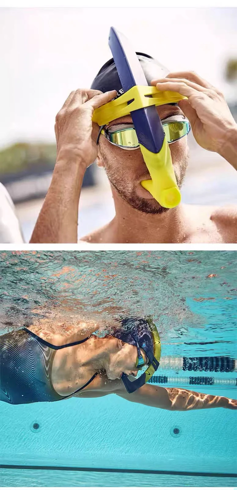 New Design High Quality Wholesale Underwater Scuba Breathing Tube Snorkel for Swimming Training Diving Snorkeling