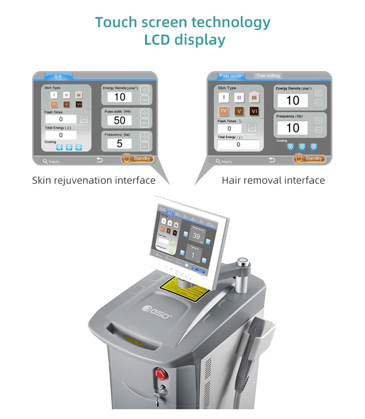 Professional GSD Portable 810nm High Power Fiber Coupled No Channel 808 808nm Diode Laser Hair Removal