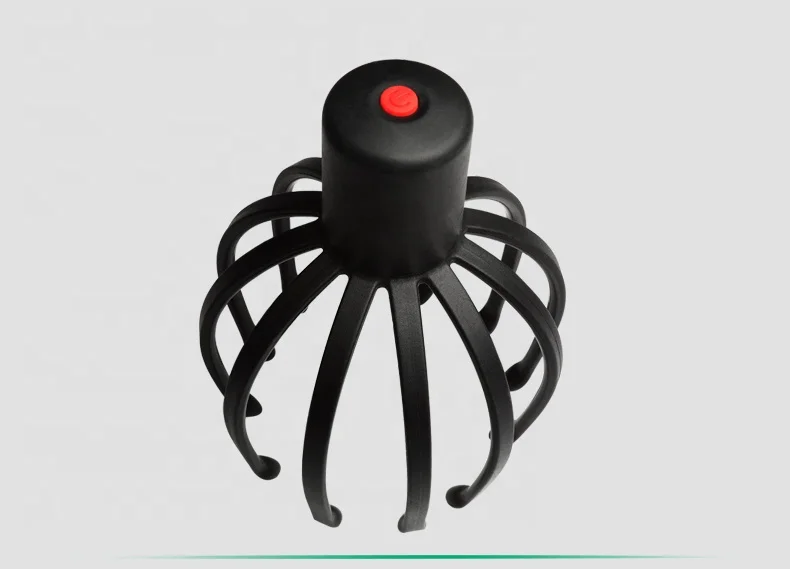 New Design Heads Wireless Vibration Silicone Scalp Electric Hair Massager Octopus Spider Music Red Light Head Massage Machine