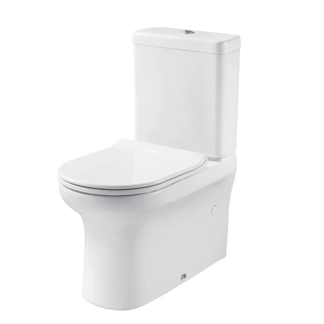 HUIDA rimless high-end Watermark Toilet China Factory back to wall washdown  Ceramic Bathroom Two Piece Toilet