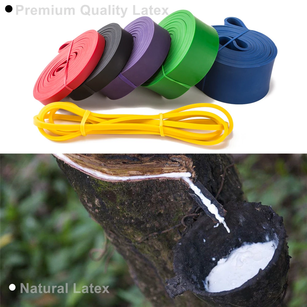 2080mm Eco-friendly custom logo yoga fitness exercise heavy pull up Latex resistance bands set