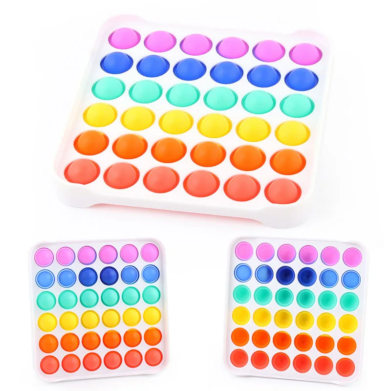 Wholesale Tiktok Hot Selling PVC Push Pop Sensory Toys For Kids New Small Silicone Popit Fidget Toys