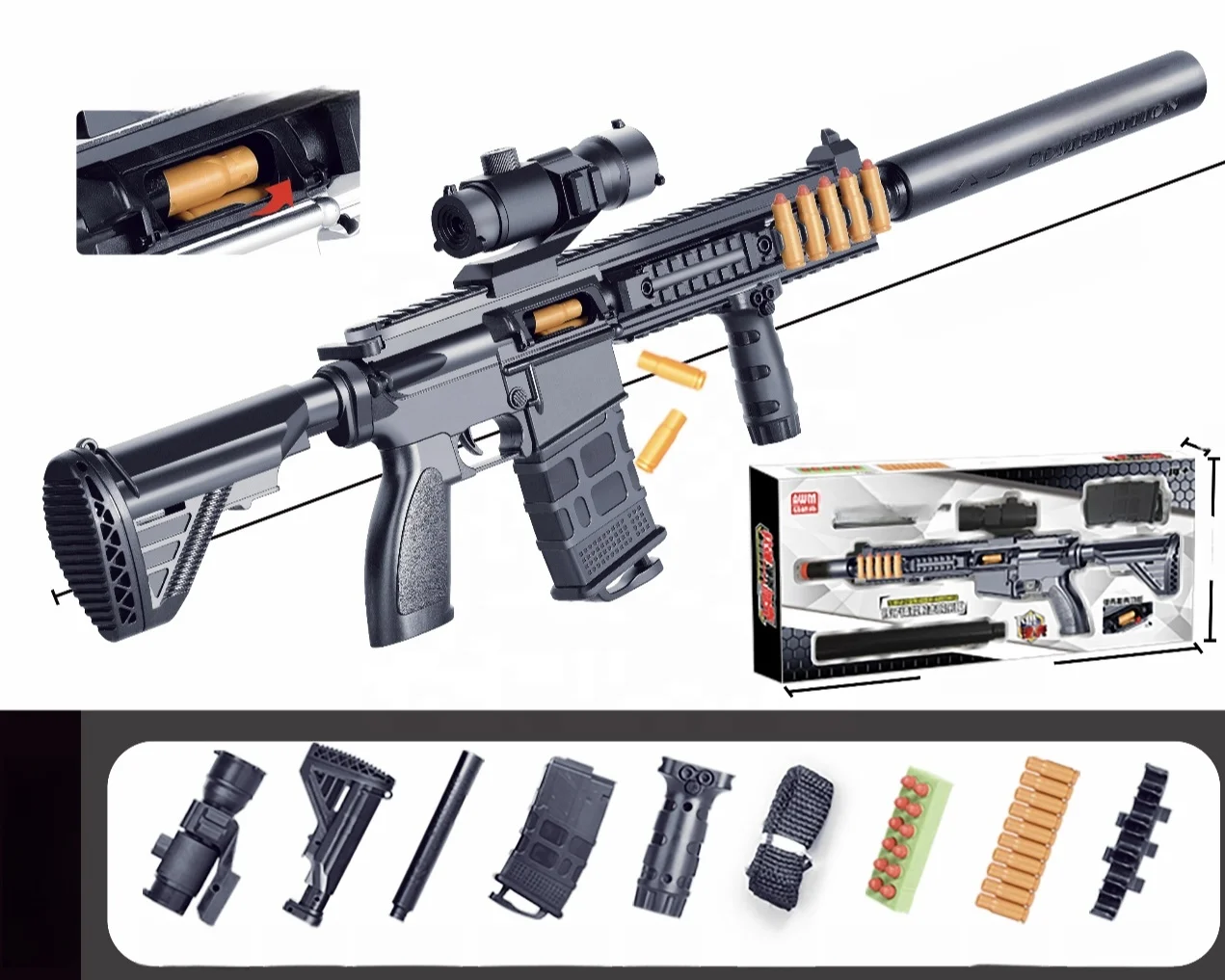 VP487 Soft Bullet Toy Gun Toy Guns Soft Bullets Kids Toy Guns Soft Bullets