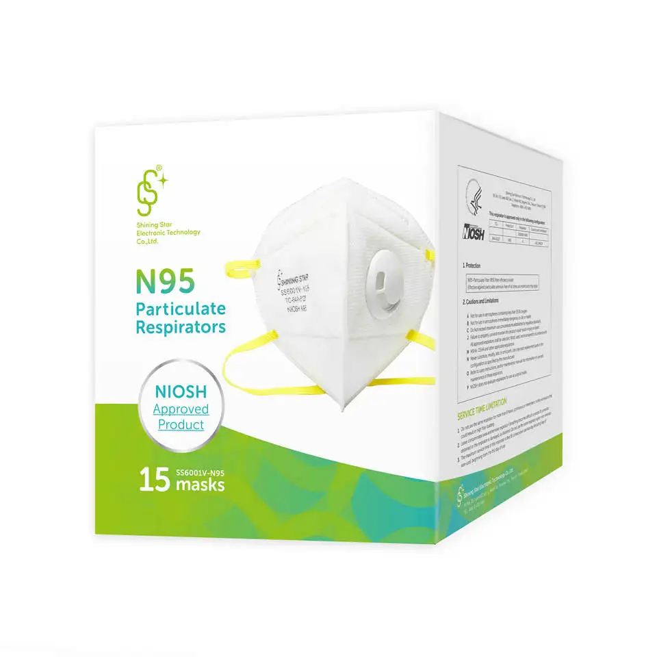 Factory Wholesale Price Disposable Indsurial Foldable Niosh Approved Valved N95 Dust Mask
