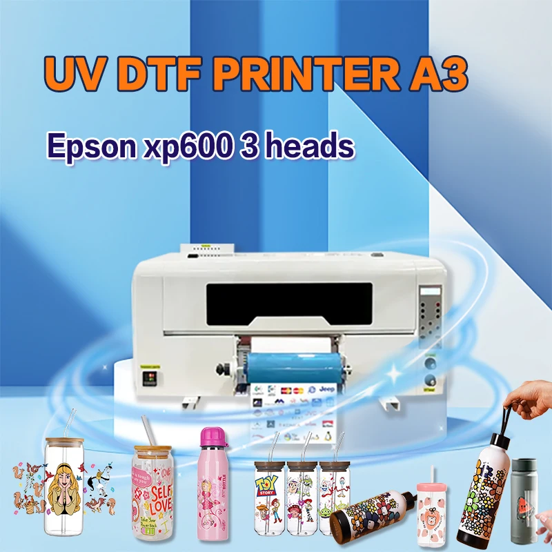 Cowint 3D A3 A2 Roll to Roll UV Printer Direct to Film Digital Inkjet Flatbed Multicolor 300mm Print Dimension for A/B Film