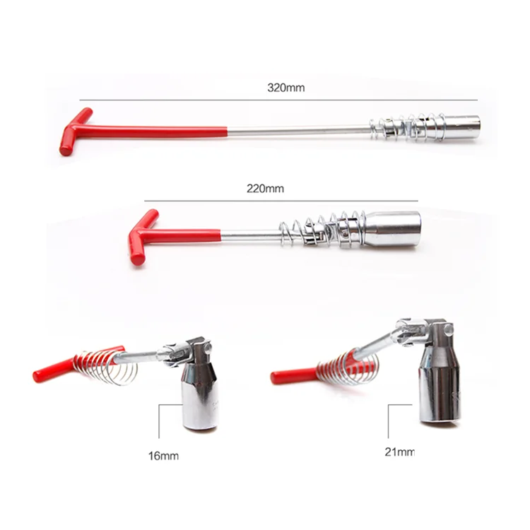 
T Style Socket Spanner Wrench Universal Spark Plug Tool Socket Wrench 