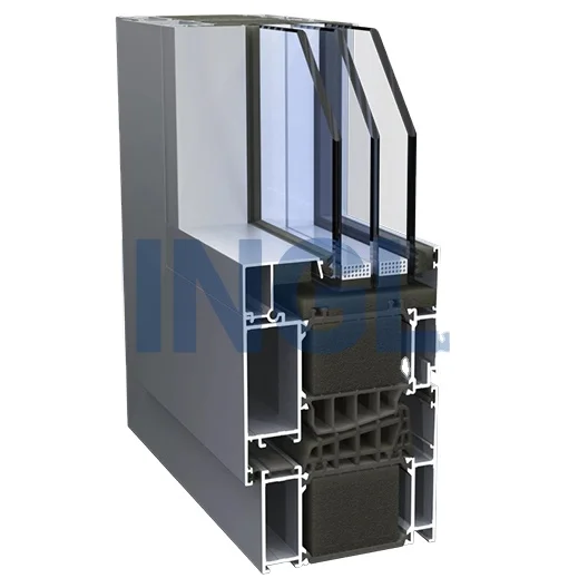 Minglei European standard high quality thermal break aluminium triple pane passive house windows