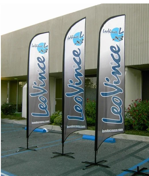 high quality customized feather banner flags with flagpole and X base