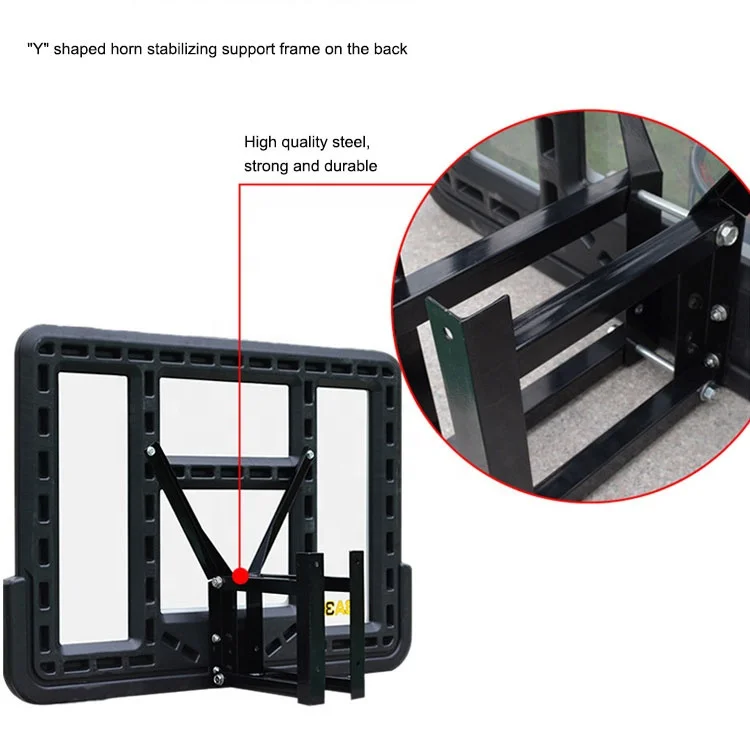 Kids Adults Indoor Outdoor Home Wall Mounted Basketball Ring Backboards With Net