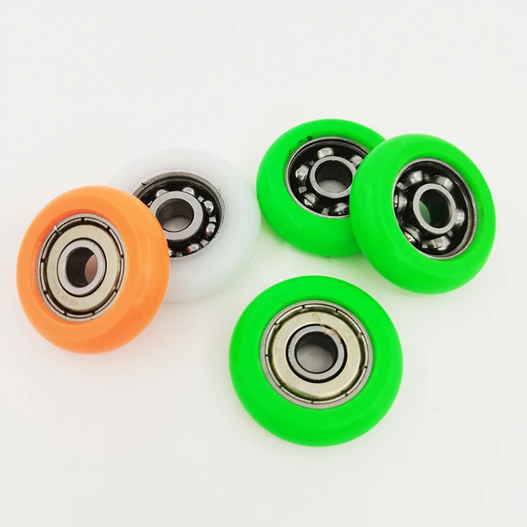 Factory Supply Custom Durable Silent Small Furniture Sliding Window And Door Wardrobe Rollers wheels  with bearing
