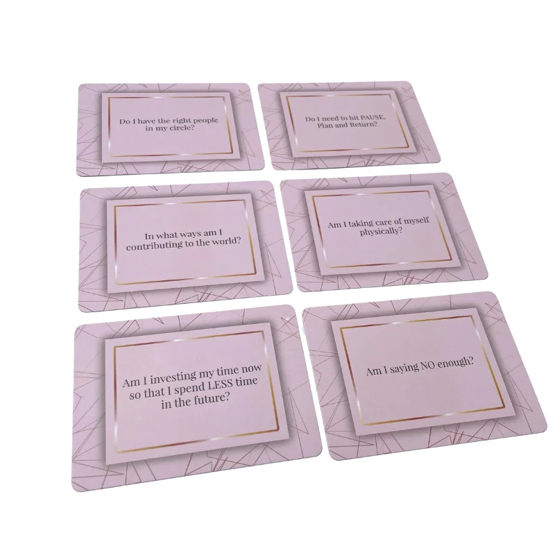 OEM printing spanish color different material question game card 100%pvc waterproof game cards custom buy card games