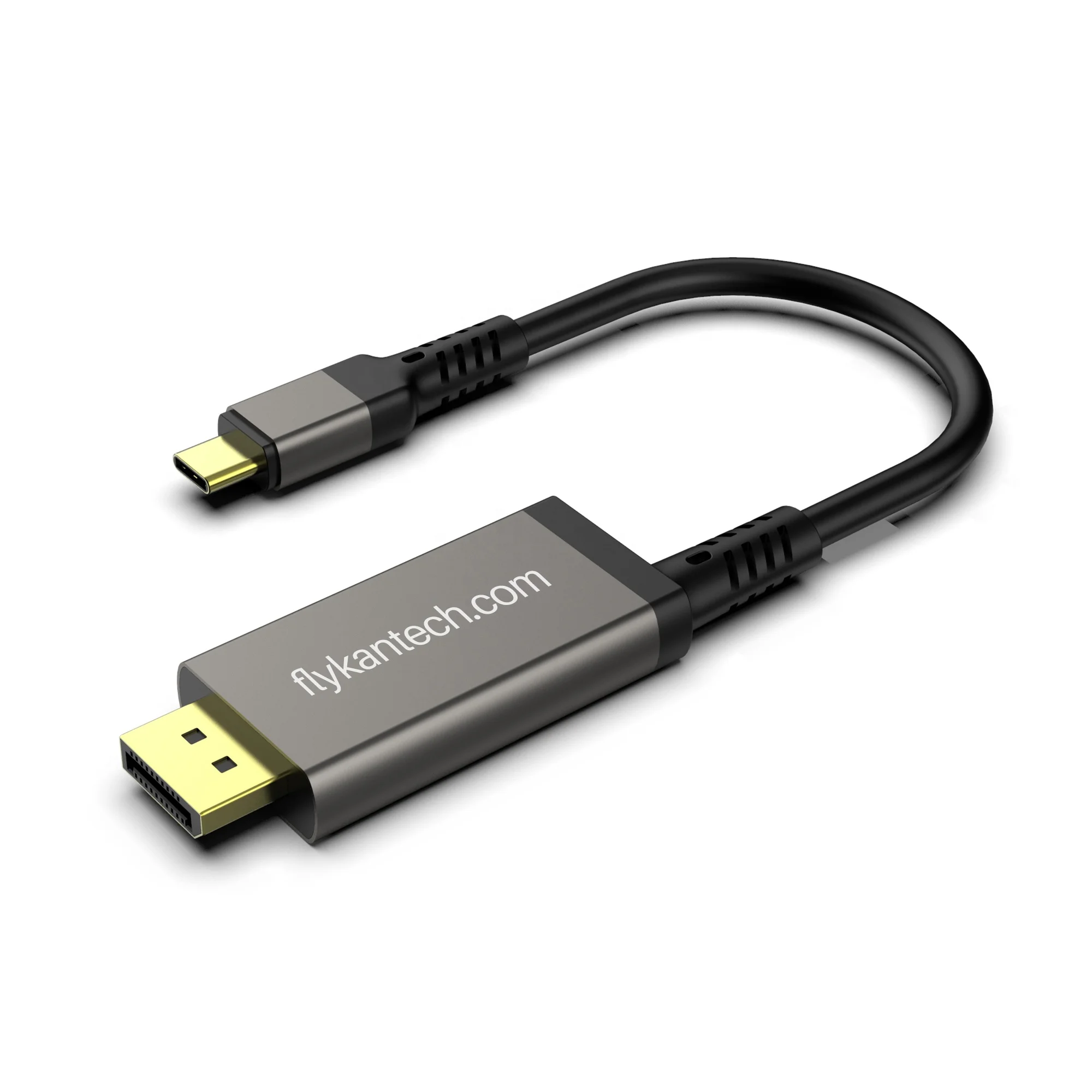 flykantech CDP8K | 8K 60Hz / 4K 30Hz USB-C to DisplayPort v1.4 Video Adapter with PD