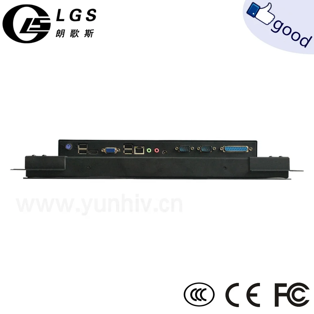 Factory price 15 inch Embedded open frame Touch Screen All-in-One PC Desktop fanless Dual Core Computer industrial monitor