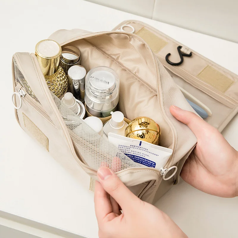 Large Capacity Toiletry Bag Travel Bag with Hanging Hook for Men and Women Travel Bag Organiser