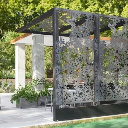 Geante 5x5m roof retractable fiberglass modern wood outdoor white exterior aluminum pergola with adjustable louvers