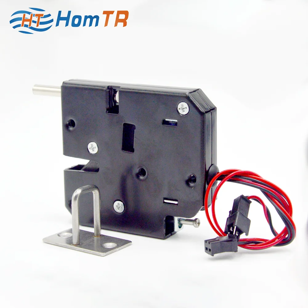 HomTR Factory Mini Electromagnetic Safe Electric Solenoid Latch 12vdc For Package Cabinet Lock Parcel Locker Locks