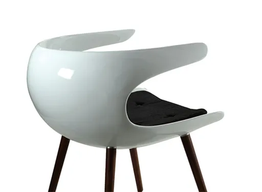 New Arrival Frosted Acrylic Chair Modern Furniture Upholstered Leather Dining Chair