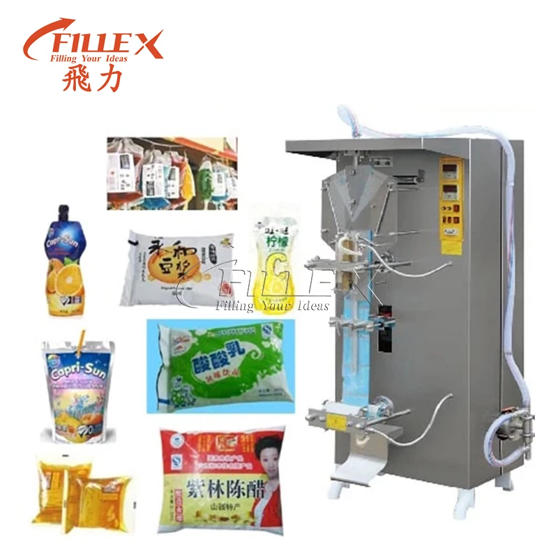 Plastic Pouch Sachet filling Packing Machine Small Bag Water Milk Cooking wine Vinegar filling Packing Machine