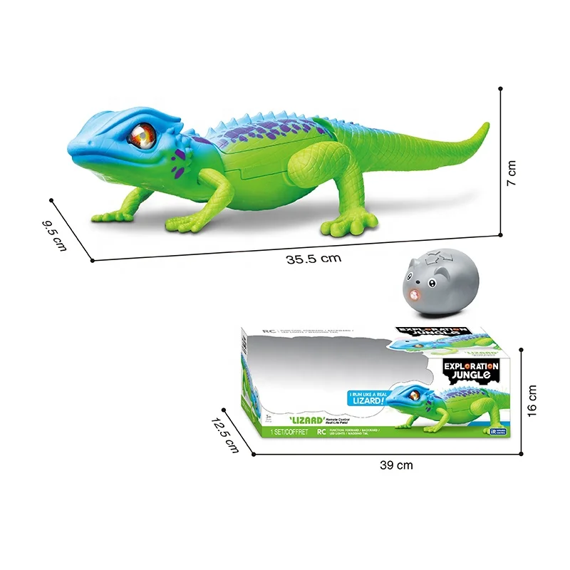 2020 New Arrival Remote Control Stunt Lizard Toy With Light and Sound Other Toy Animal