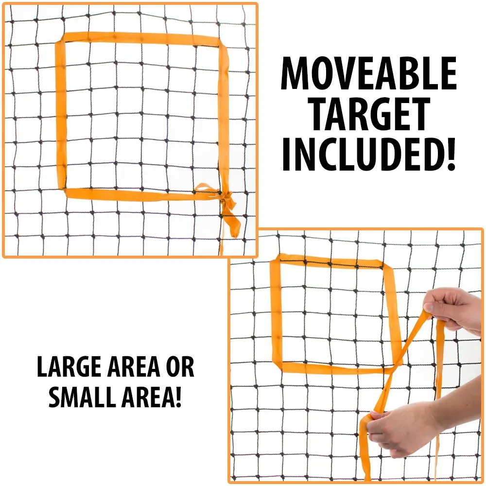 Multi-Sport Rebounder Pitch Back Screen with Adjustable Target rebound netting