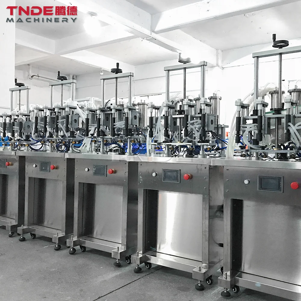 TNDE Full Automatic Beverage Production Line Perfume Juice Bottling Filling Machine