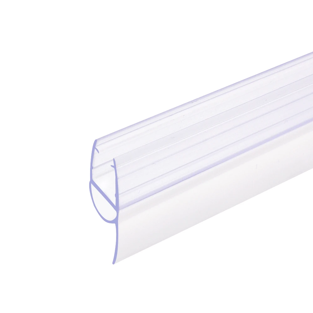 Waterproof Clear Plastic Edge Sealing Strip Stopper Shower Glass Door Seal For Door Bottom Seal Strip For 10mm Glass