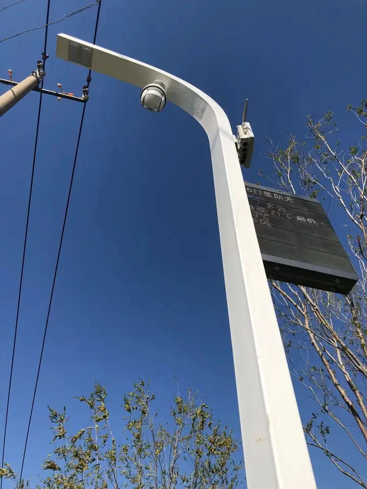 smart pole 5g wifi cctv light street smart multifunctional lights pole with led screen in smart cities