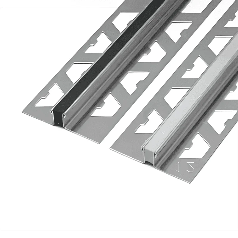 Modern Style Durable Aluminum Expansion Joint Tile Trim Designed for Movement Tiles-Metal Building Material