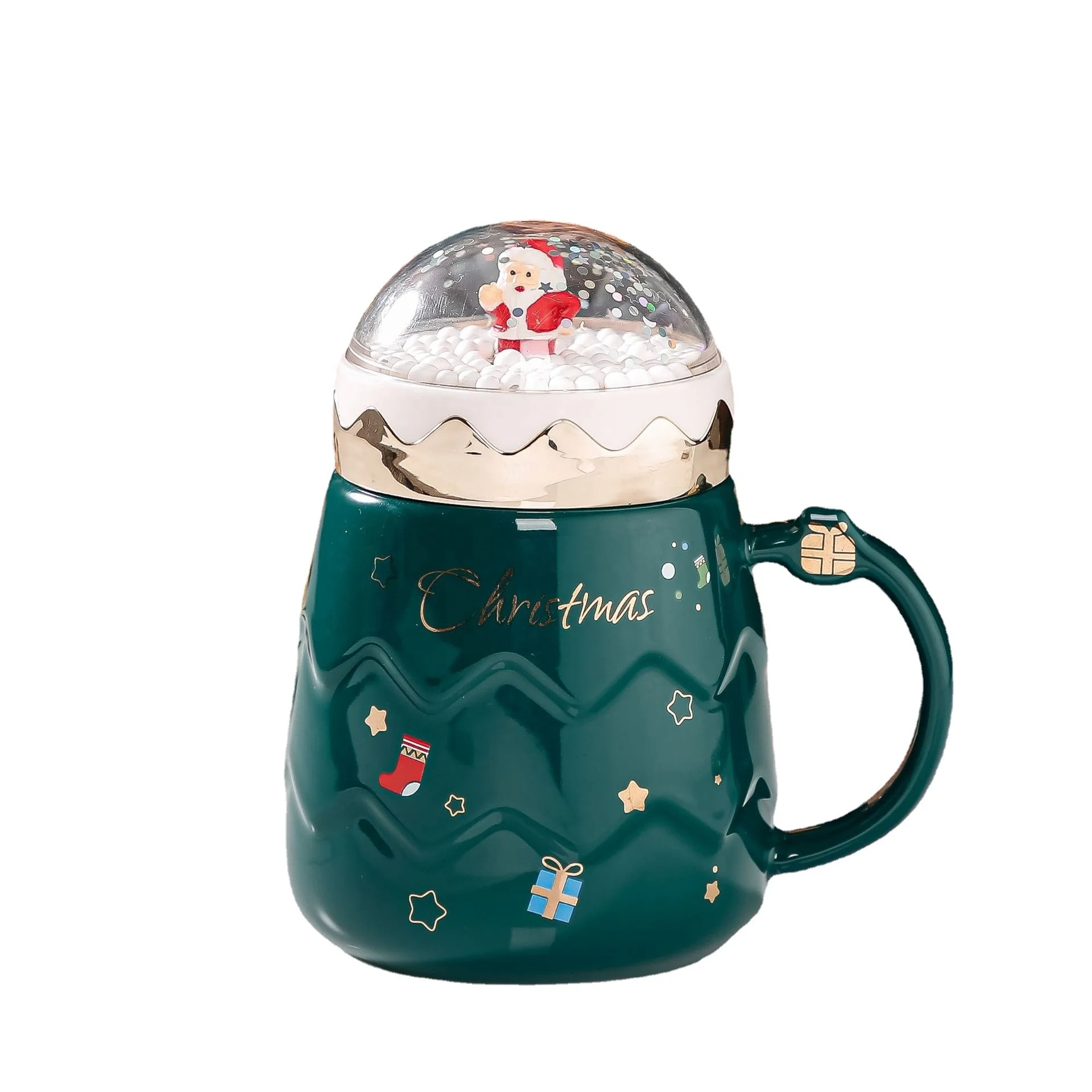 Christmas Coffee Cups Promotional Ceramic Santa Mug, Porcelain Christmas Mug, Christmas Cup Luxury Cups